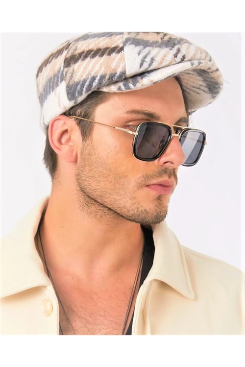 Tony Stark Gold Black Unisex Güneş Äýnegi - 7597842