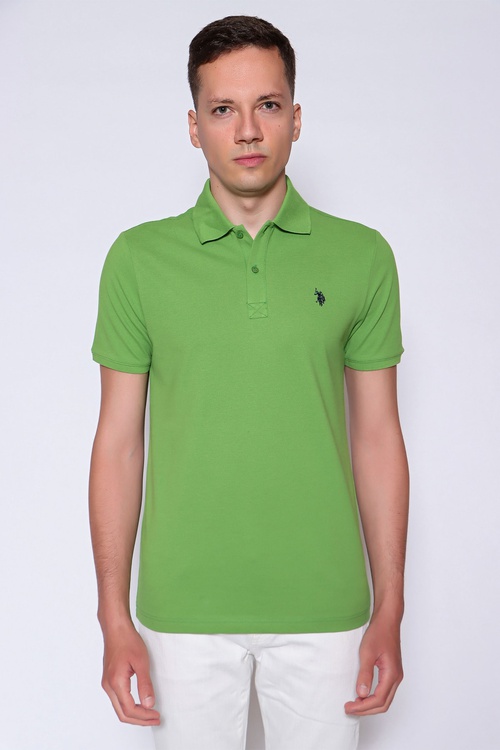 Alma ýaşyly reňkli regular fit erkek futbolkasy - 18034650 | Ref: 158949
