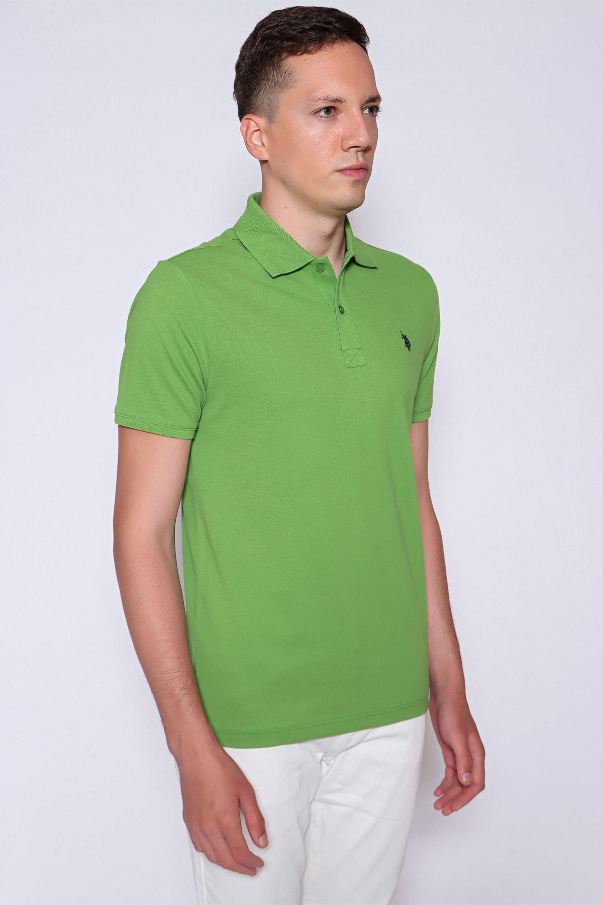 Alma ýaşyly reňkli regular fit erkek futbolkasy - 18034650 | Ref: 158949 — surat 3/4