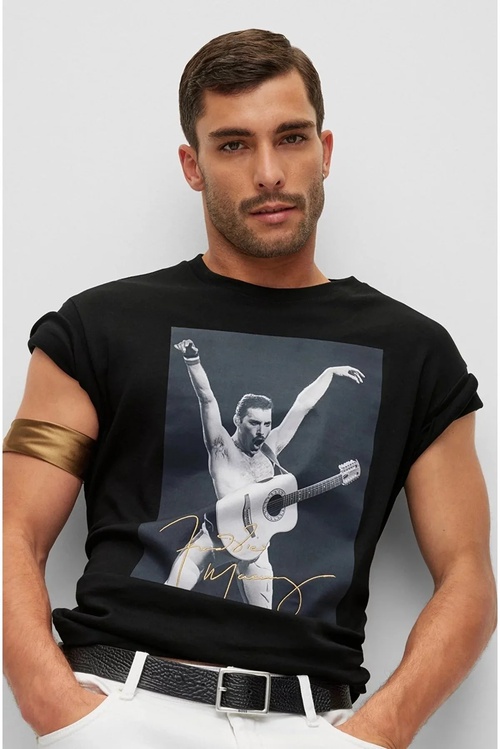 Freddie Mercury X uniseks gara futbolkasy - 18109041 | Ref: 160187