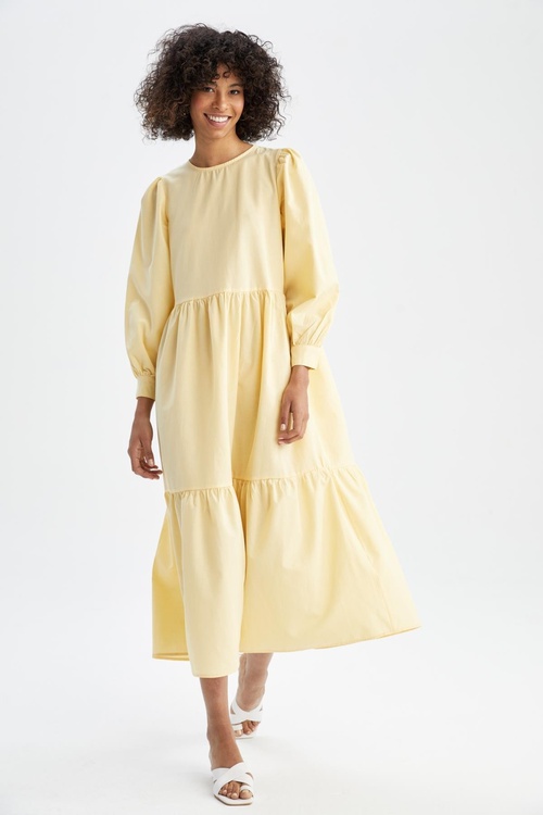 Fodorly Regular Fit poplin maksi köýnegi - 17714616 | Ref: 156896, 158338