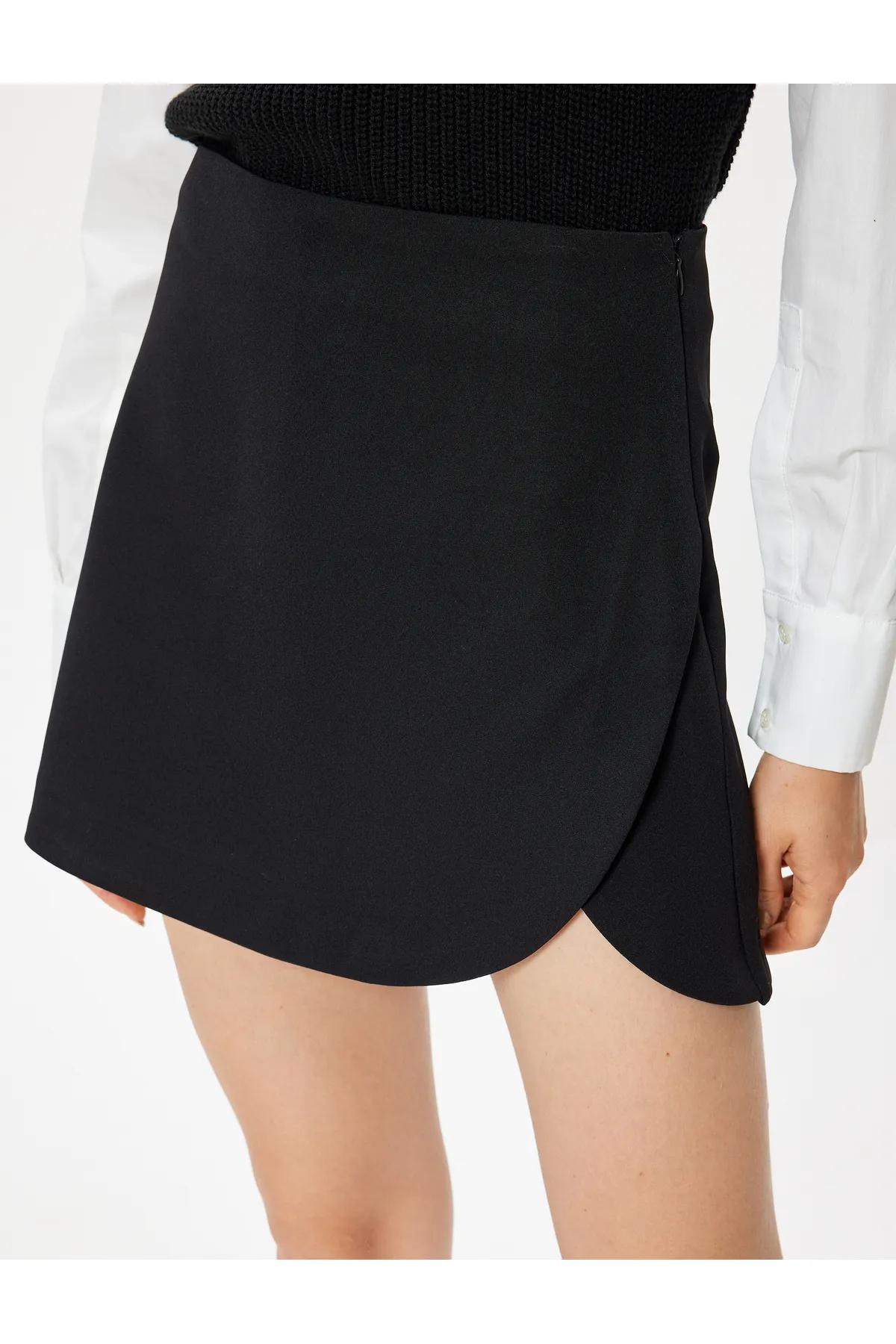 Mini Üçburç Şortik Ýubka Slim Fit Standart Bil - 26712872 — surat 5/6
