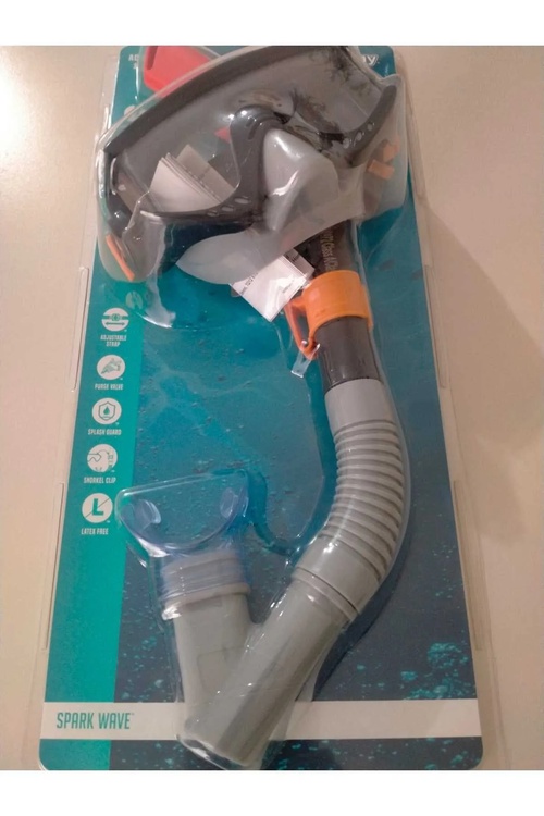 Mämişi-gara görnüşli uly adamlar üçin şnorkel (Adult 14+ Snorkel) - 25294505