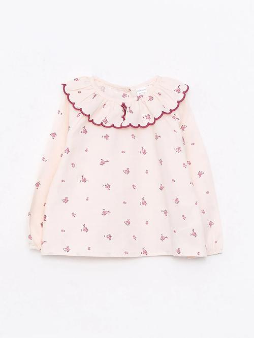 Lcw Baby Bäbek Ýaka Ýeňli Nagyşly Gyz Bäbek Bluzka - 16305002 | Ref: 155113 - 16305002