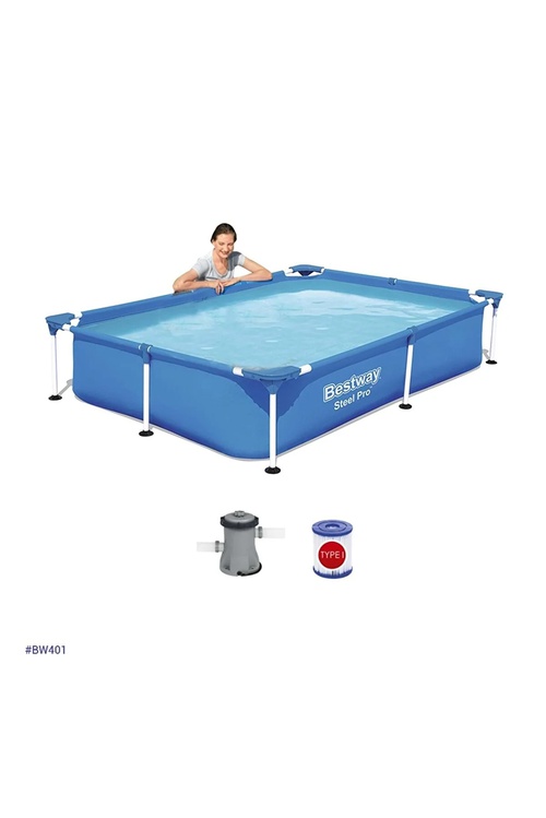 Gurnama basseýn toplumy 221x150x43sm aýlawly motor Bw401 - 20869726