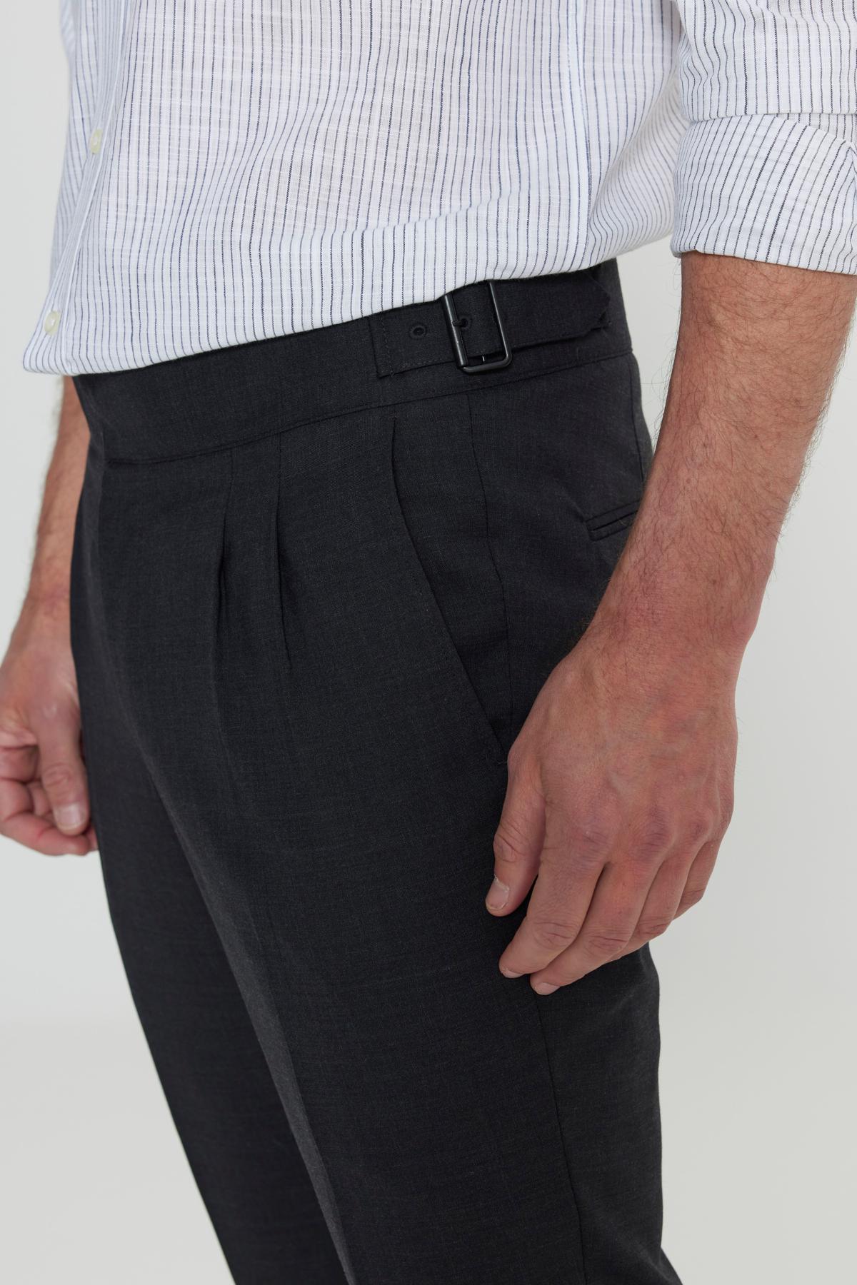 Rezinkaly çal dar Slim Fit balagy - 26797034 — surat 5/6