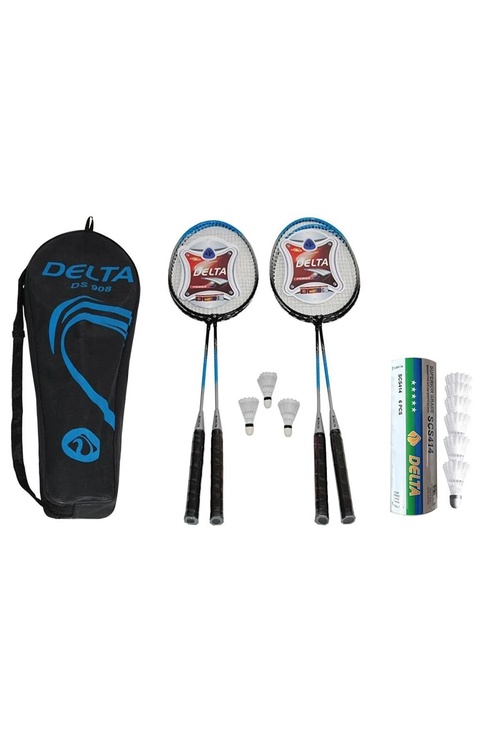 4 sany badminton raketi + sumkasy + täze başlaýanlar üçin 9 sany deňagramly tizlikli badminton topy - 18068862