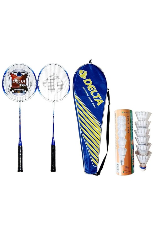 Badminton toplumy: 2 sany Deluxe raketkasy, daşy we 6 sany wolany - 18068867