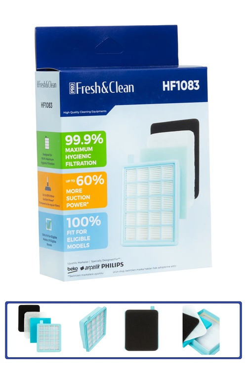 Philips Fc 9323/ 09 Powerpro Compact Kybapdaş Hepa Filtre Seti - 26977615