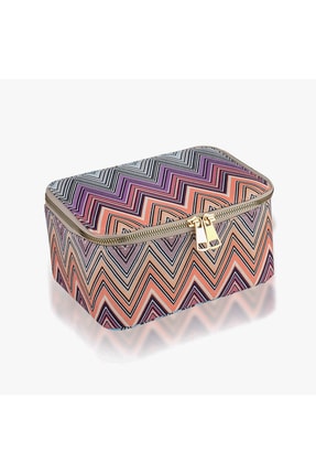 Zigzag Makiyaž Sumkası Makiyaž Materiýal Sumkası - 17526985
