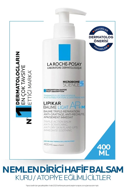 La Roche-Posay Lipikar Baume AP+M Gidileme we gurulyga garşy balzam, 400 ml - 21782329