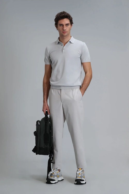 Erkek Glen Smart Chino Slim Fit Balak 111190323 Daş - 24418899