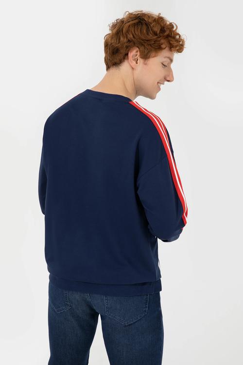 Erkek Gara-gök Tegelek Ýaka Sweatshirt - 13849803 - 17711892 | Ref: 156715 - 17711892 — surat 5/6