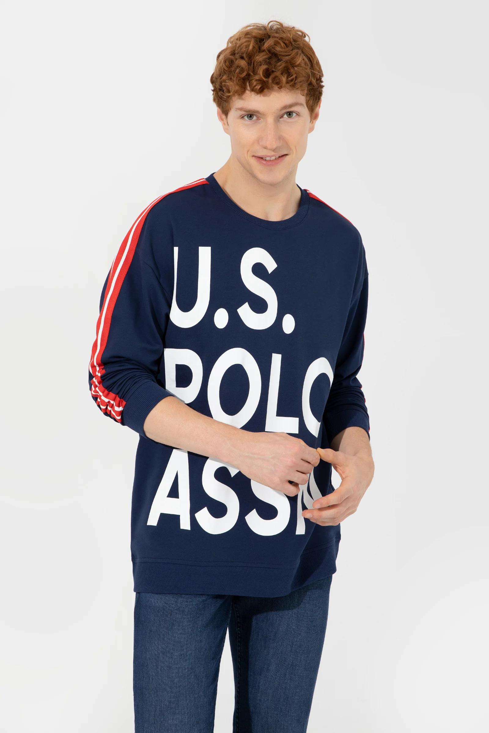 Erkek Gara-gök Tegelek Ýaka Sweatshirt - 13849803 - 17711892 | Ref: 156715 - 17711892 — surat 3/6