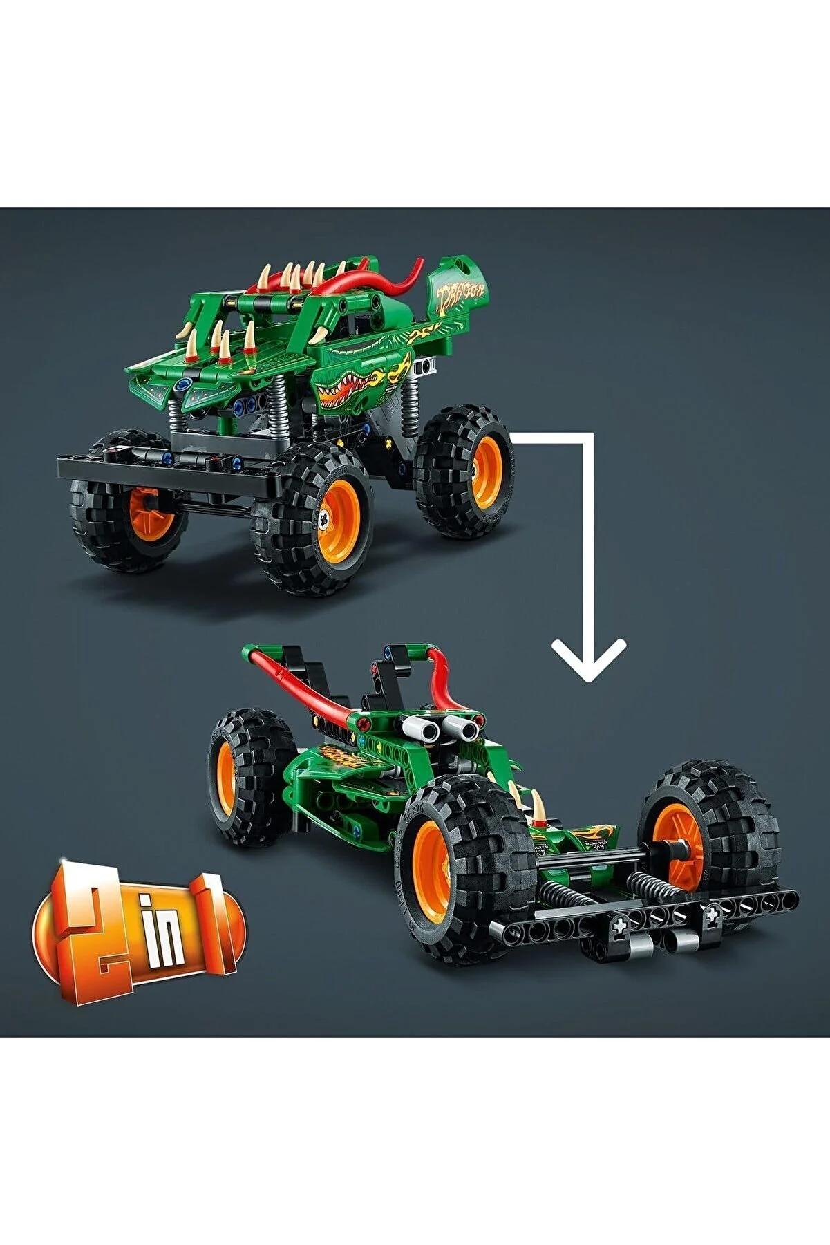 ® Technic Monster Jam™ Dragon™ 42149- Oyuncak Kamyonları Seven 7 Ýaş We Üzeri Çocuklar Üçin 2’s - 19140851 — surat 6/8