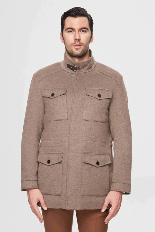Slim fit wizon göni, possuny aýrylýan kaban - 24830045