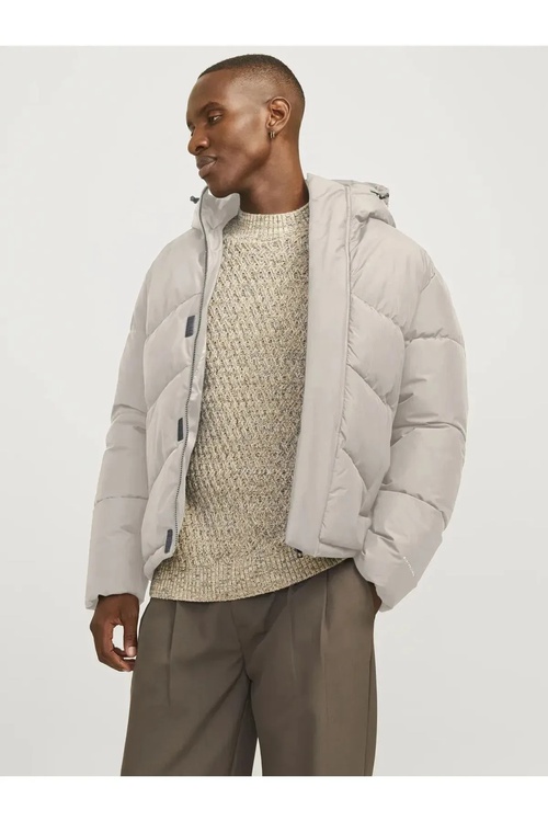Erkek pamykly penjeği PUFFER JACKET — Krem bež - 25756286