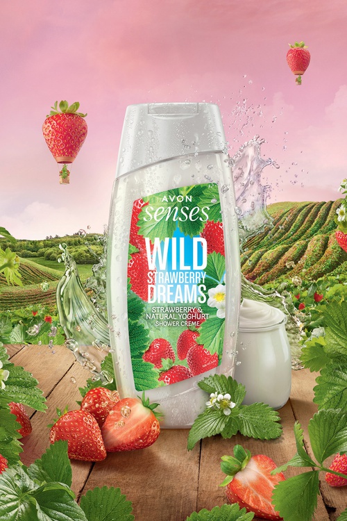 Avon Senses Wild Strawberry Dreams duş krem-geli 500 ml - 6392582 — surat 3/3