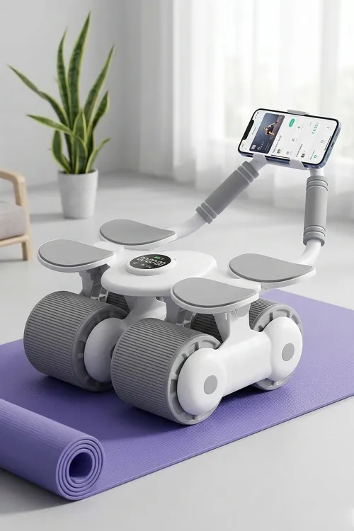 Telefon saklaýjyly 4 tigirli press roligi Ab Roller – Garyn üçin türgenleşik tigirjigi | Öý fitnes enjamy - 36287750