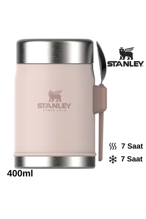 Classic Legendary kaşykly yemek termosy 0.4L termos kamp matara PUDRA - 36215820
