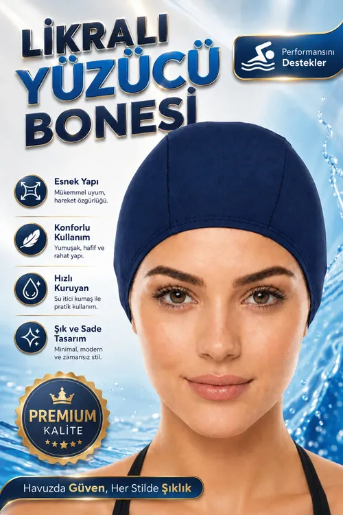 Likraly mata ýüzüji bonesi – Deňiz & Howuz üçin çeýe, amatly, çalt guraýan sport bone - 36254713