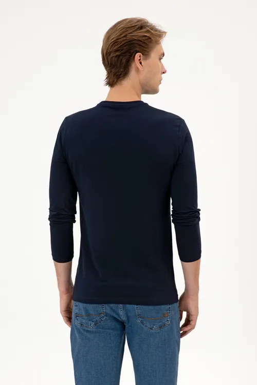 Erkek Slim Fit tegelek ýaka goýy gök süprem basic switşort - 28833724 — surat 5/7