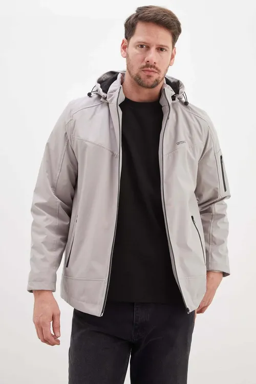 Syrmaly Çykarylýan Kapuşonly Softshell Kurtka - 37113693