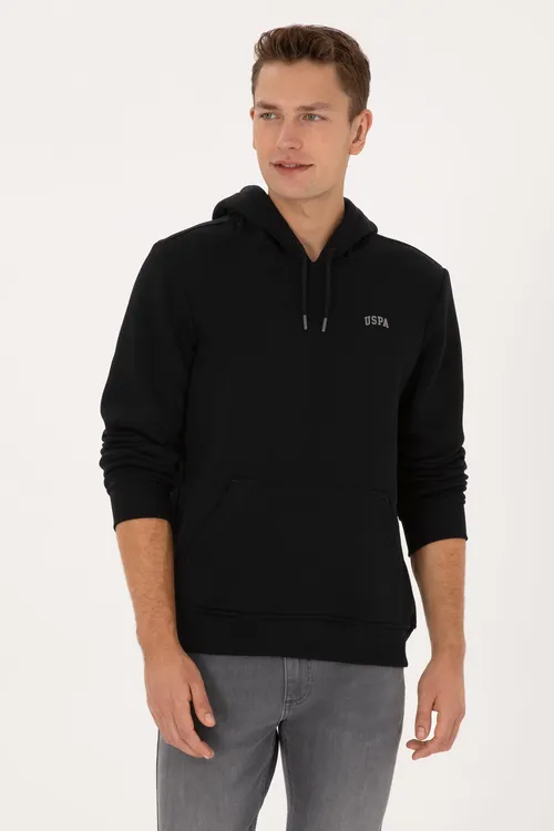 Erkek Regular Fit Kapuşonly Şardonlu Gara Basic Sweatshirt 50315582- Vr046 - 37041286