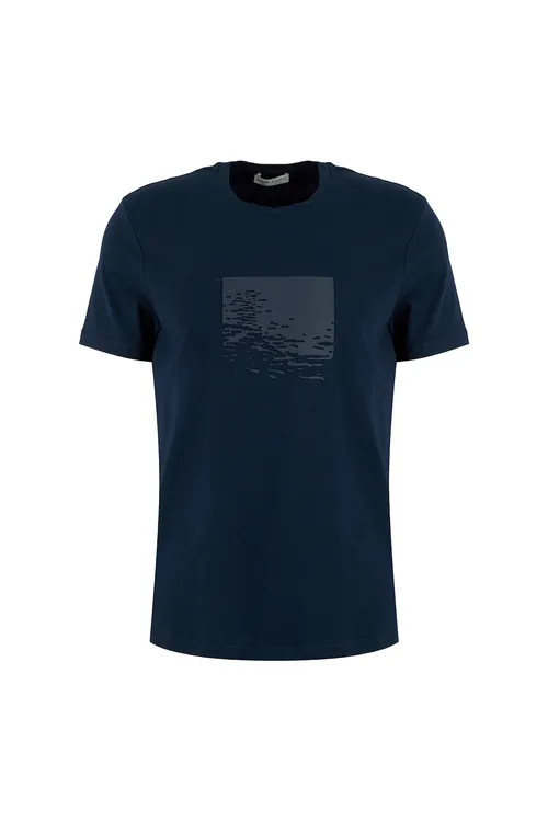 Gara-gök Erkek Tegelek Ýaka Slim Fit Nagyşly T- Shirt Ace091262928 - 37086632 — surat 6/7