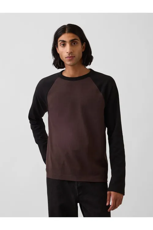 Erkek Goýy Goňur Heavyweight Relaxed T- Shirt - 37125656