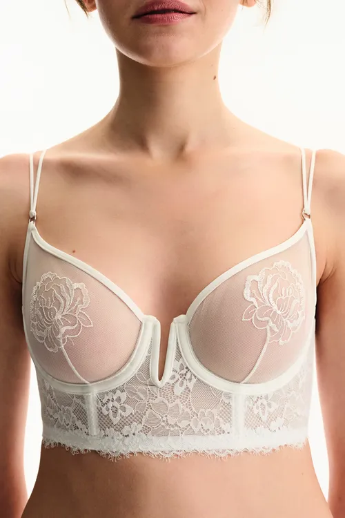 Süýt reňkli aýrylýan ýubkaly babydoll 11515304 - 34094878