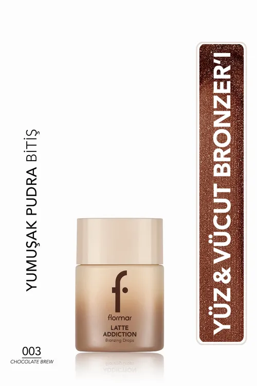 Latte nemlendiriji täsirli gyzgyn bürünç öwüşginli ýüz we beden bronzery - 003 Chocalate Brew - 34092089
