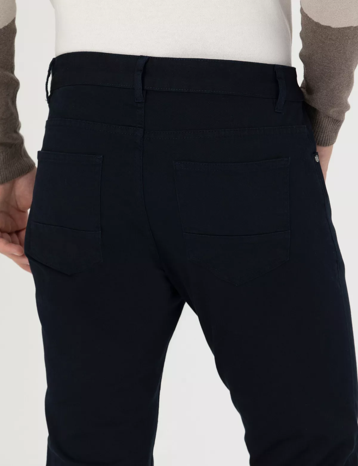 Slim Fit goýy gök kanwas balagy - 19203411 — surat 7/7