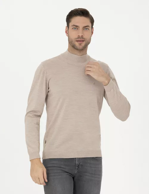Açyk çal Slim Fit basic jemper - 25339000