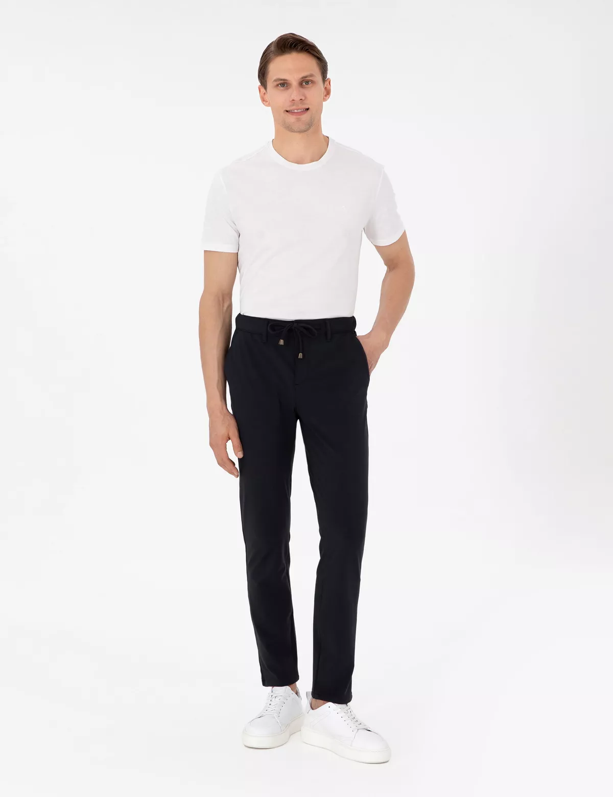 Slim Fit goýy gök kanwas balagy - 25861728 — surat 1/6