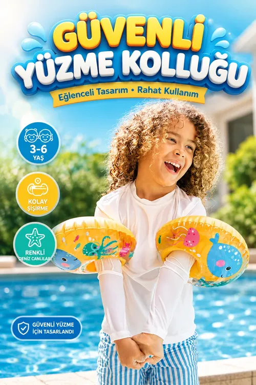 Çagalar üçin ýüzüş golçasy 3-6 ýaş – howuz we deňiz üçin çişirilýän golça, ýüzmegi öwrenmäge goldaw - 36373401
