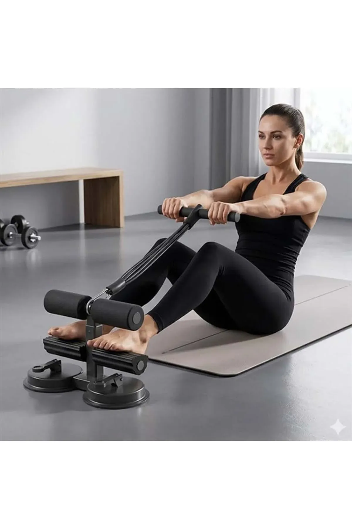 SN-29962 sorujyly mekik çekýän sport guraly garyn maşklary öýde sport maşklary jübüt sorujyly 3 derejeli - 36418654 — surat 2/5