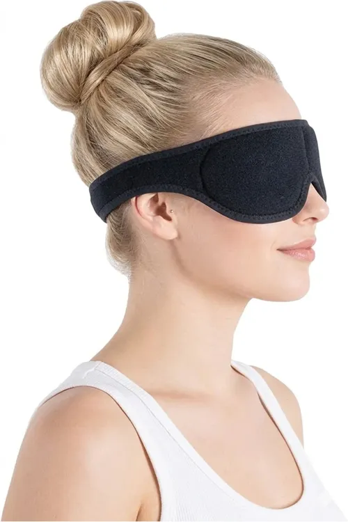 2 sany gara uky bendi toplumy, yşyk geçirmeýän göz maskasy, aýallar we erkekler üçin rahat uky äýnegi - 36378098