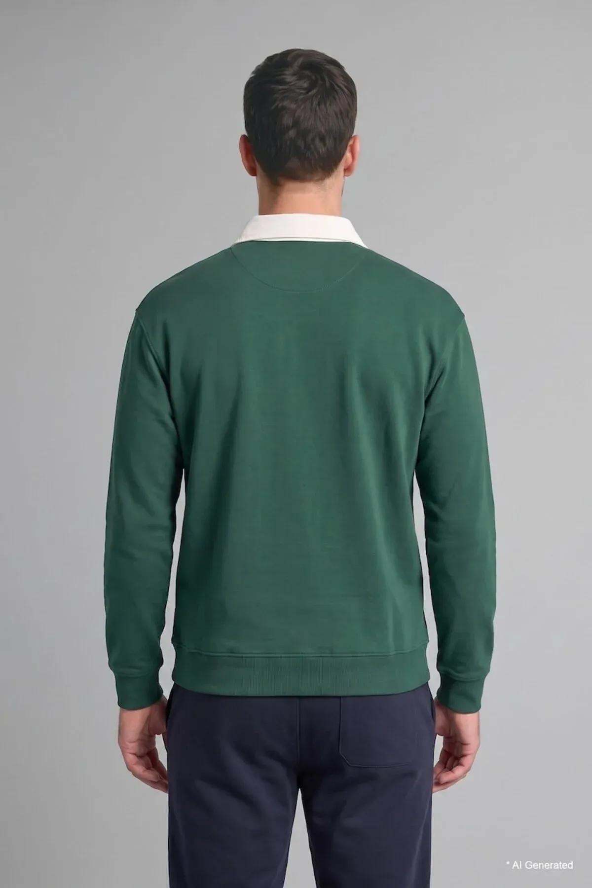 % 100 Pagta Relaxed Fit Kontrast Polo Ýaka Jübili Inçe Sweatshirt I3625ax26au - 37175862 — surat 5/5
