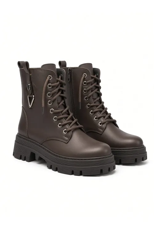 Gyz-gelin Ýarym Bilek Tikinli Padoş 5 Cm Ökjeli 20 Cm Uzunluk Syrmaly Bagjykly Bot- Goňur - 37200366