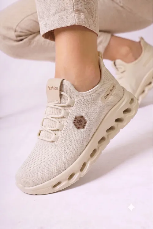 Gyz-gelin Sararmaz Padoş Trikotaž Trikotaj Anatomik Içki Padoş Sneaker Aýakgap- Bejevy - 37162912