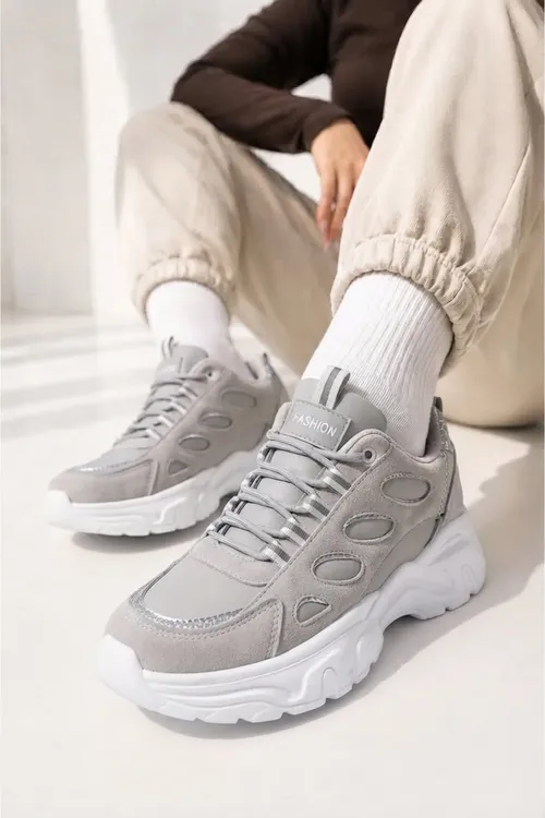 Gyz- Gelin, Galyň Tabanlı, Zamuş Görnüşli, Bagjykly, Chunky Padoş, Gündelik Sport Aýakgap Sneaker - 37168842
