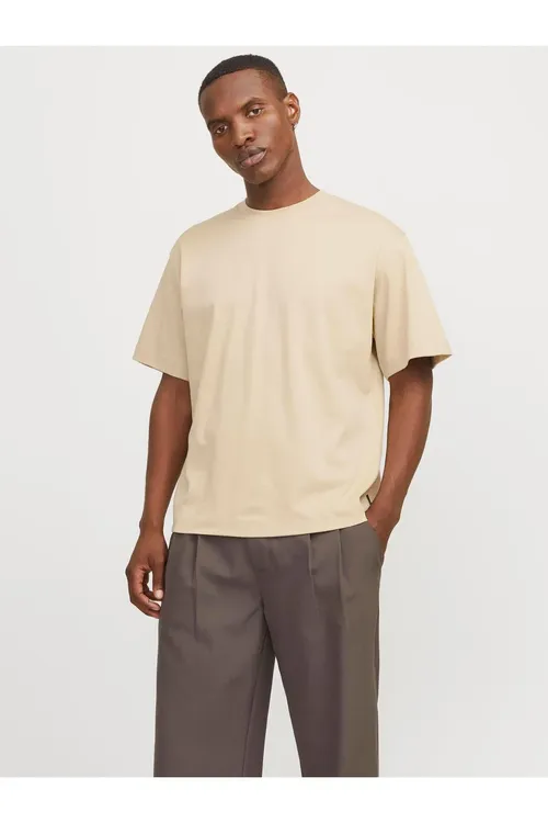 Erkek Loose Fit Kelte Ýeňli Tisört- Urban - 37205365