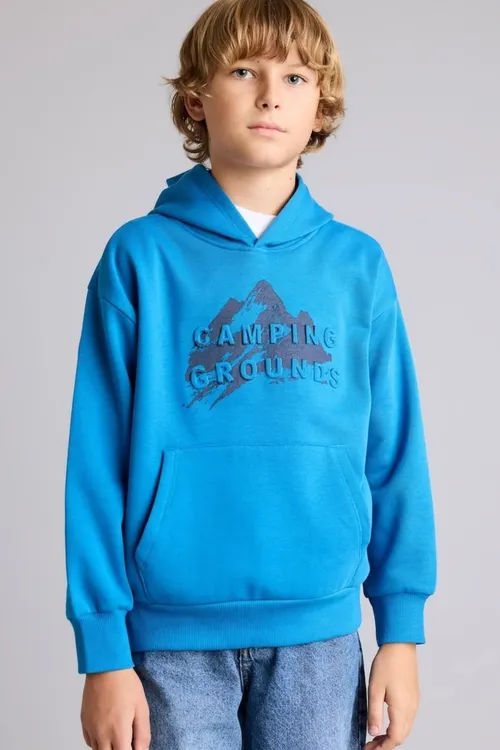 Oversıze Kapuşonly Içi Ýumşak Tüýli Galyň Mata Sweatshirt Erkek Çaga I4693a826wn - 37173534