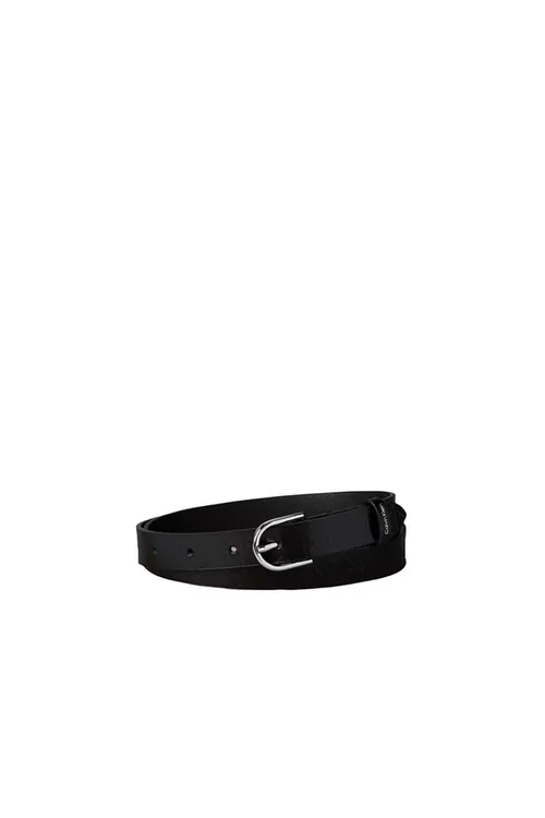 Round Buckle Debossed Aop 25mm Gyz-gelin Guşak Gara - 37170932