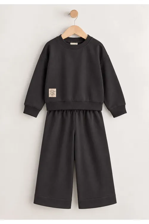 Inçe Mevsimlik Sweatshirt Komplekt 2- 8 Ýaş Goýy-çal - 37202952