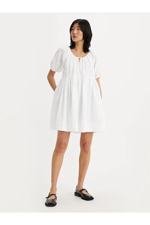 Jaylee Short- Sleeve Mini Köýnek - 37181800