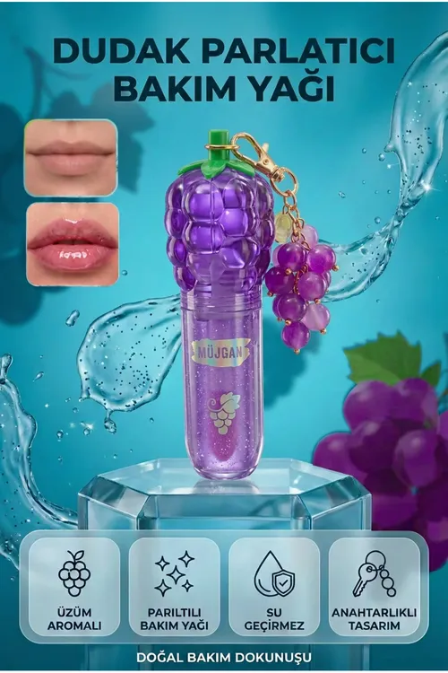 Üzüm Aromalı Parlatıcı Anahtarlıklı Dodak Yağı - 37194758