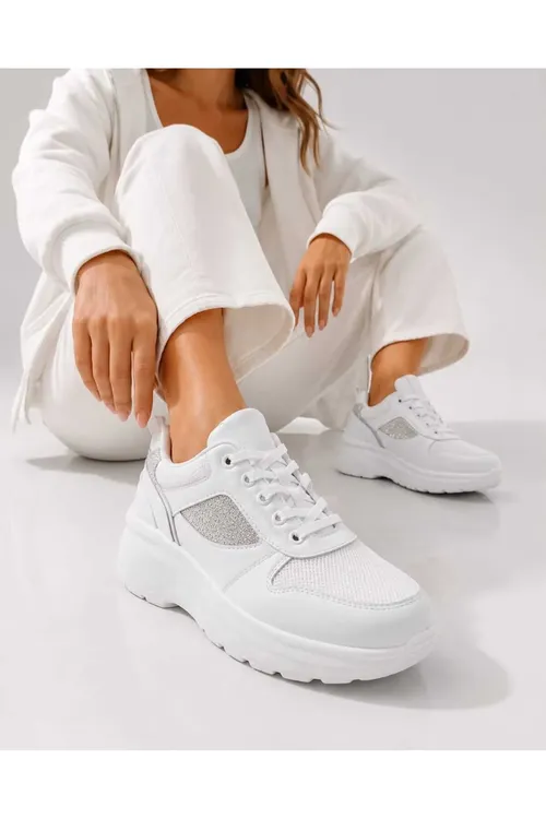 Gyz- Gelin Parıltılı, 6 Cm Yükseltilmiş Tabanlı, Bagjykly, Gündelik Kullanım Sneakers - 37164377