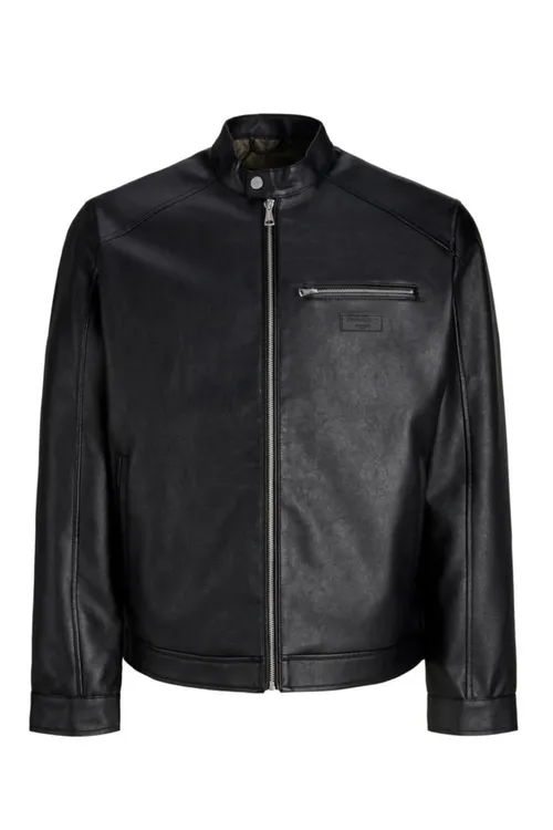 Jornorrebro Pu Racer Jacket Black Erkek Penjek - 37203107